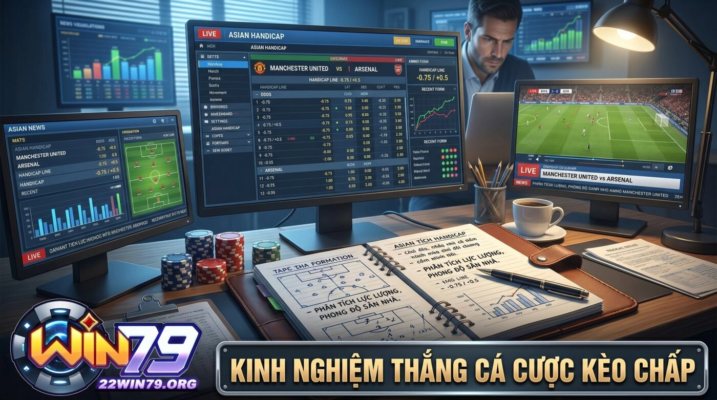 Kinh nghiệm chơi kèo chấp luôn thắng từ các chuyên gia
